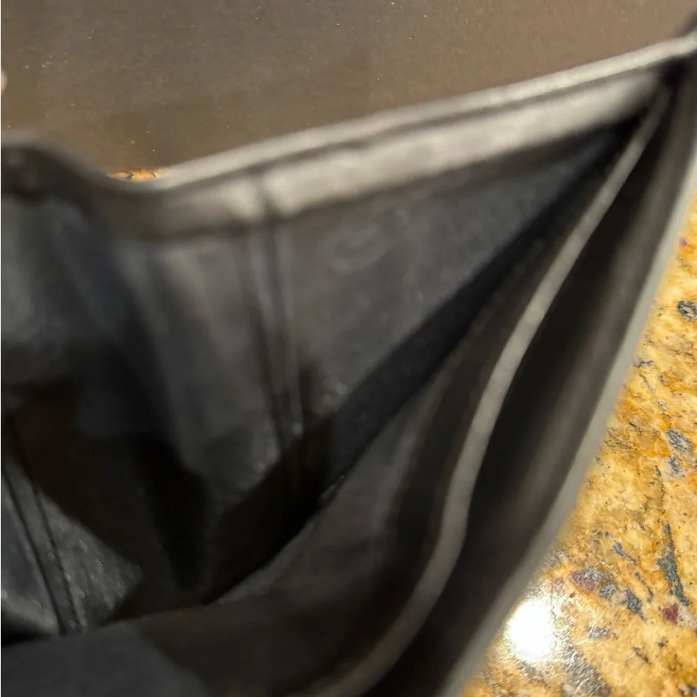 Coach Black Men leather and canvas men wallet - Picture 7 of 8